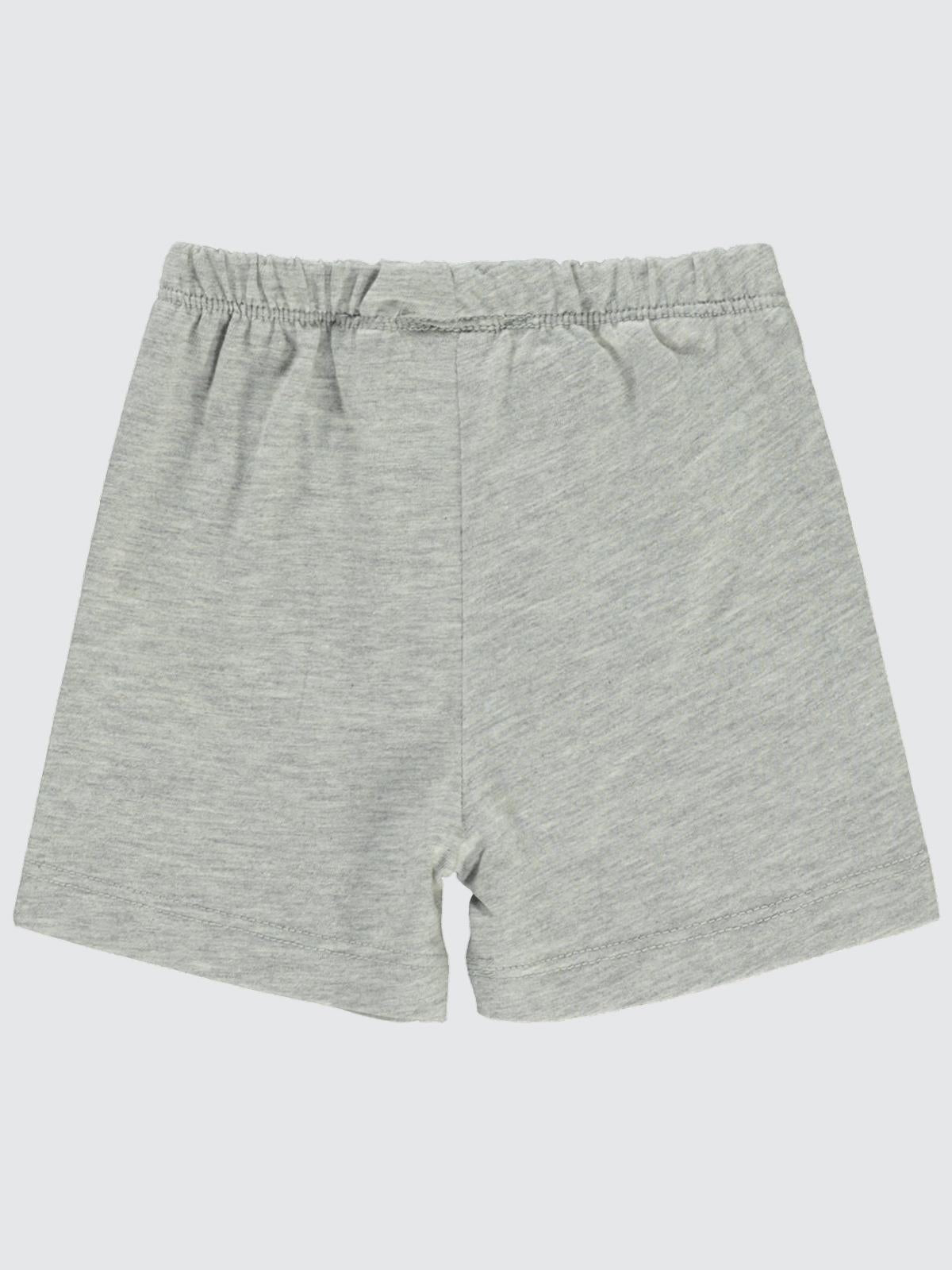 Civil Baby Yandan Dikişli 6-18 Ay Unisex Şort - Gri