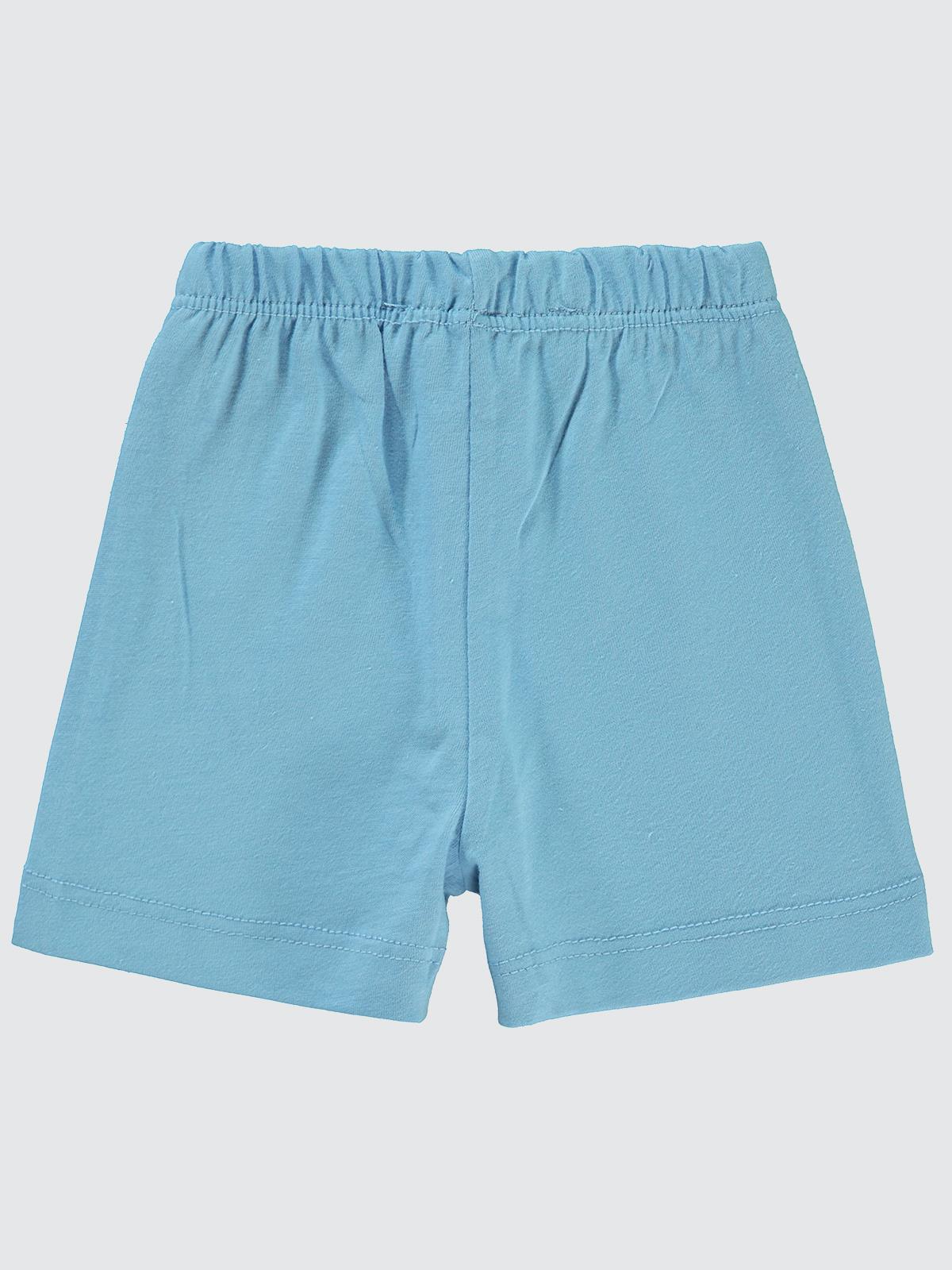 Civil Baby Yandan Dikişli 6-18 Ay Unisex Şort - Mavi