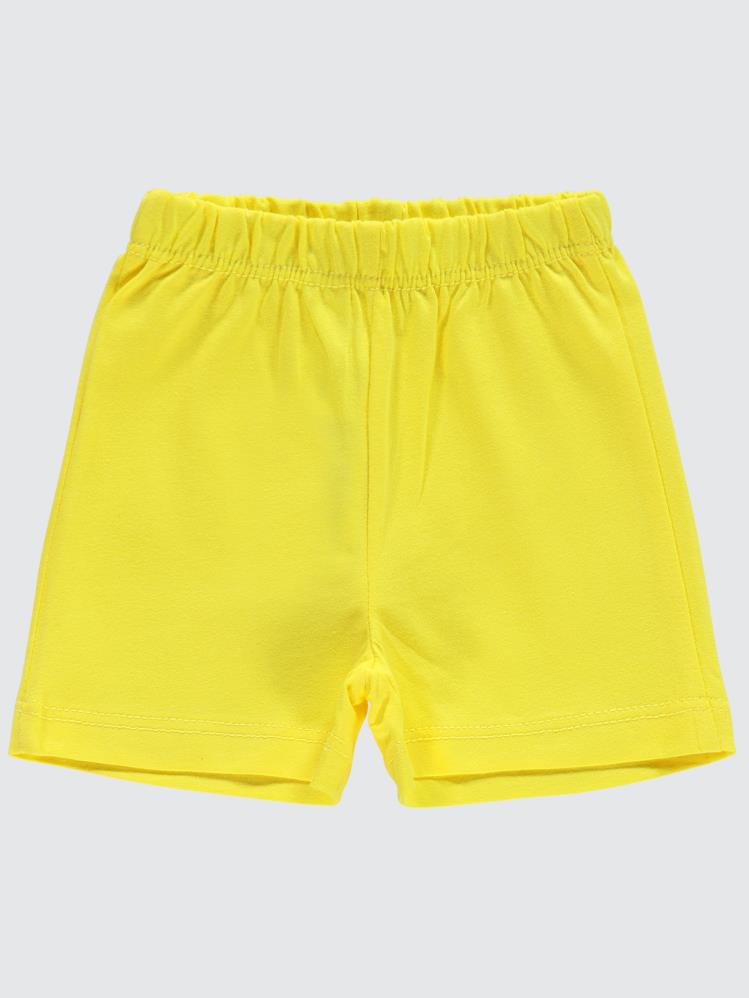 Civil Baby Yandan Dikişli 6-18 Ay Unisex Şort - Sarı
