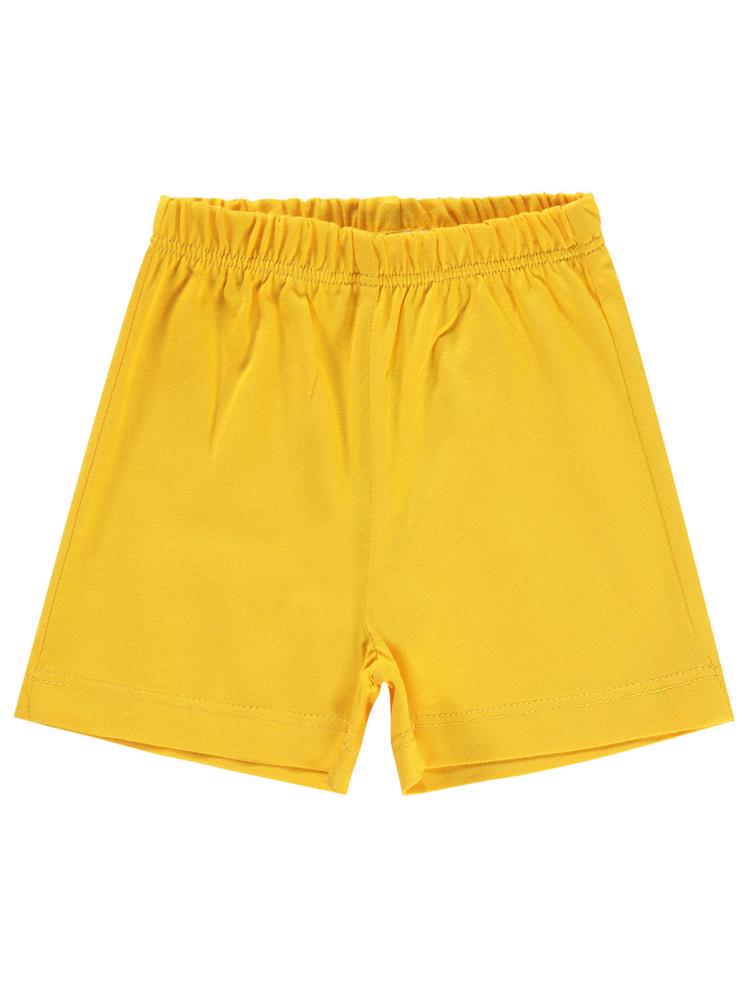 Civil Baby Yandan Dikişli 6-18 Ay Unisex Şort - Sarı