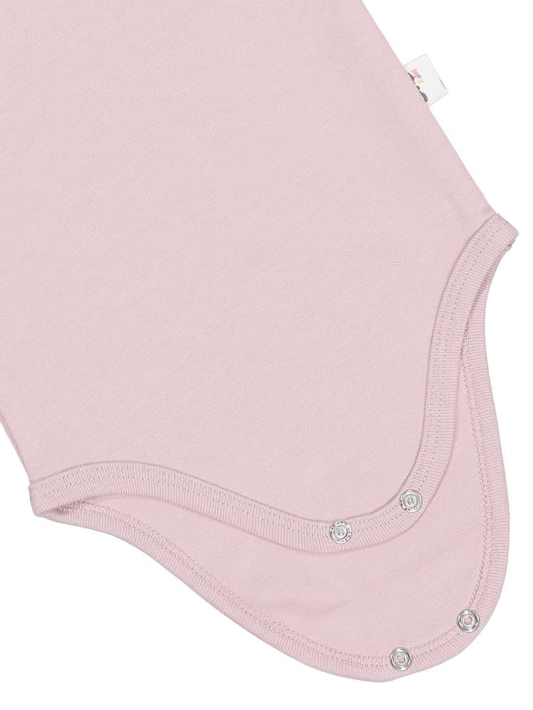 Civil Baby Penye İp Askılı Dantelli 3-9 Ay Kız Çıtçıtlı Badi - Pembe