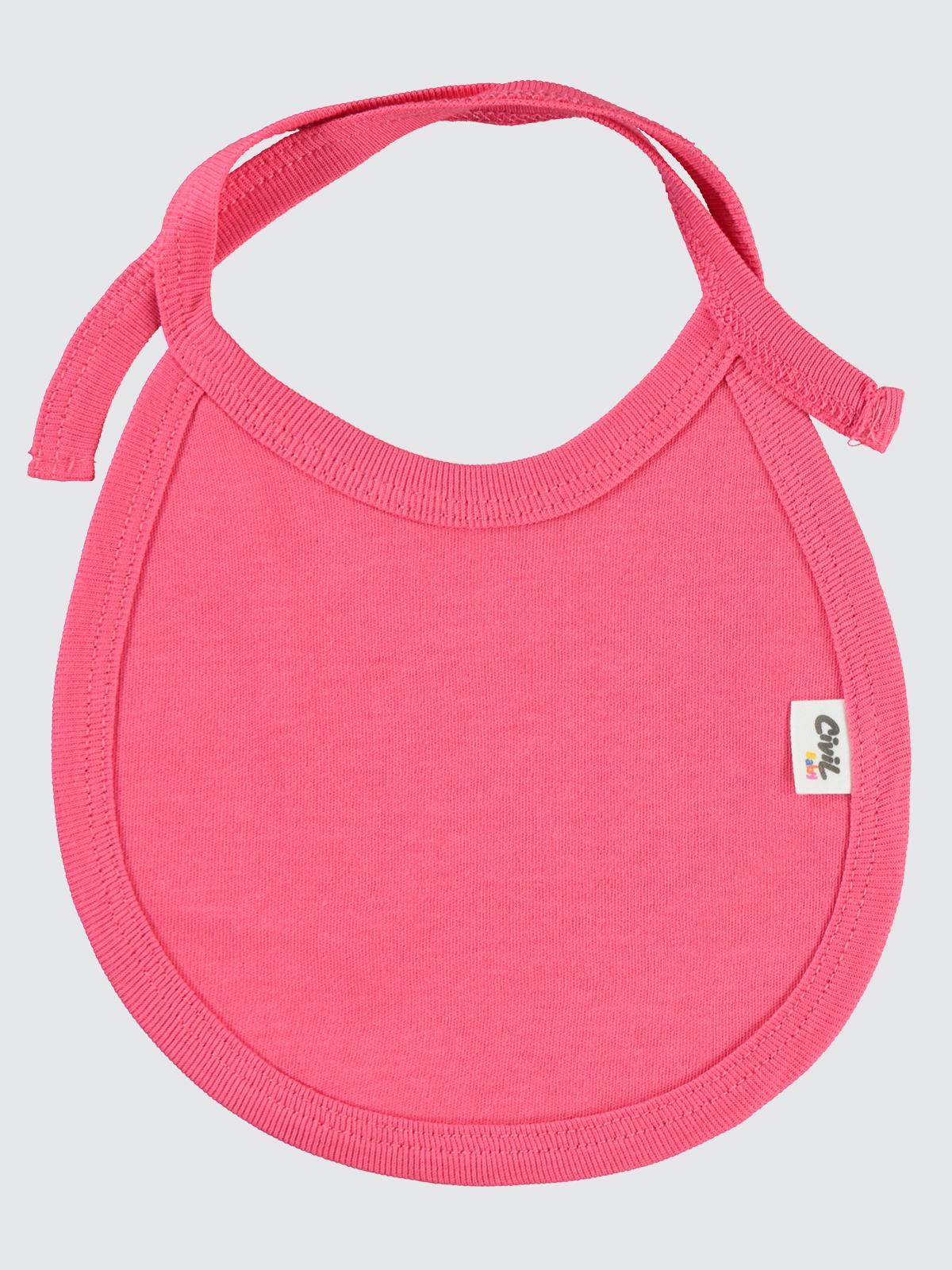 Civil Baby İnterlok Arkadan Bağlamalı Unisex Mama Önlük - Fusya