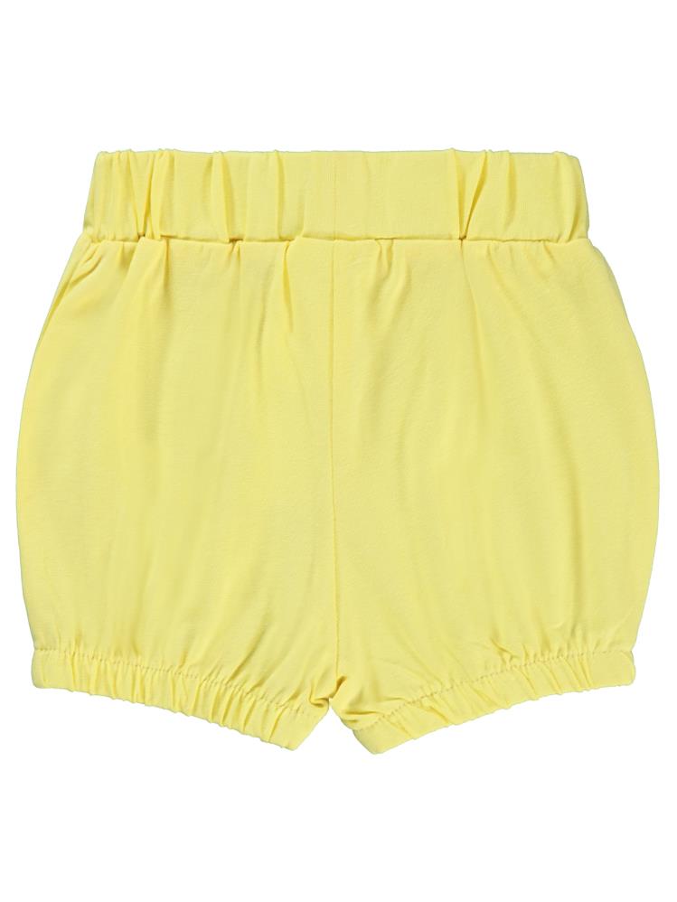 Civil Baby Paça Lastikli 6-18 Ay Kız Şort - Sarı