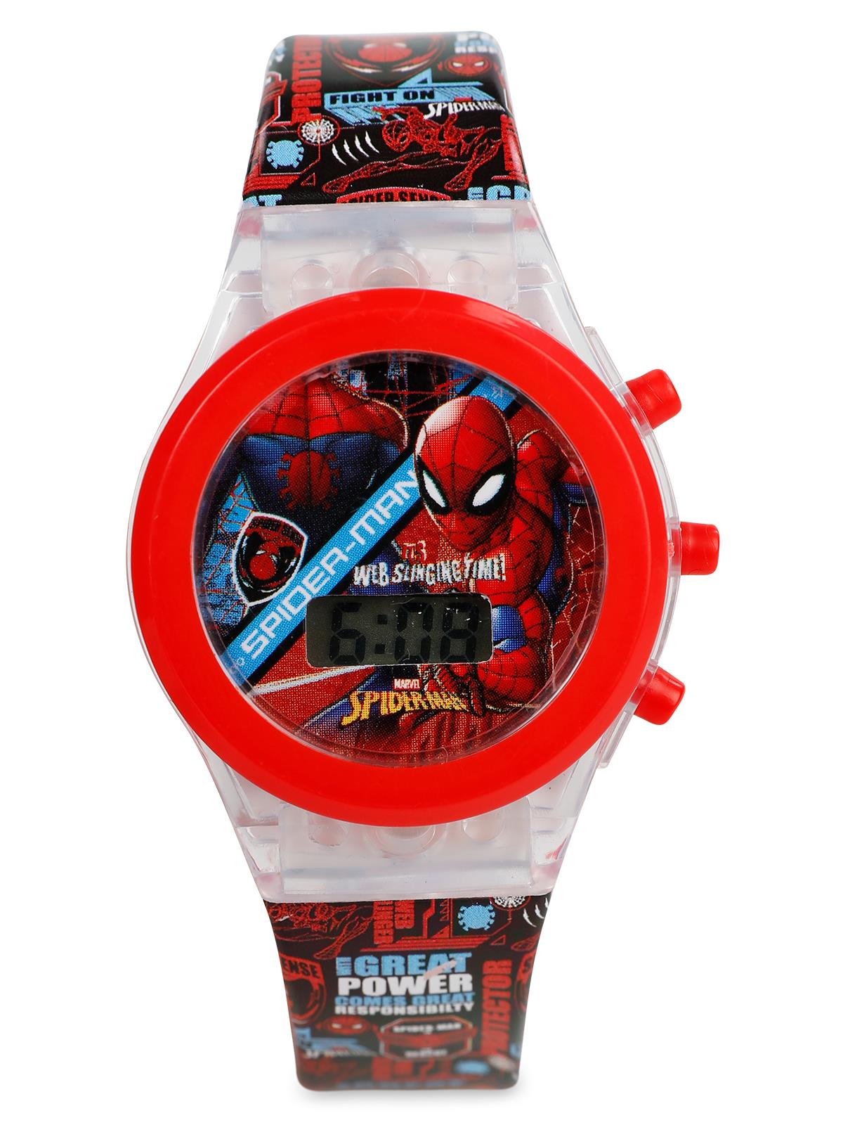 Spiderman Frocx Lisanslı Led Işıklı Dijital Kol Saati