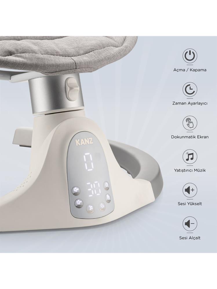 Kanz Swan Elektrikli Ana Kucağı - Gri