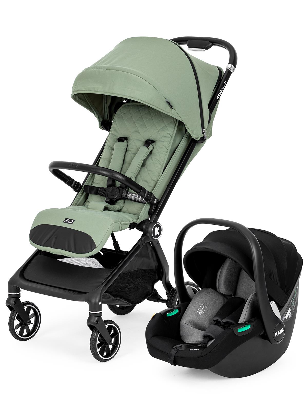 Kanz Bold Autofold Bebek Arabası - Yeşil