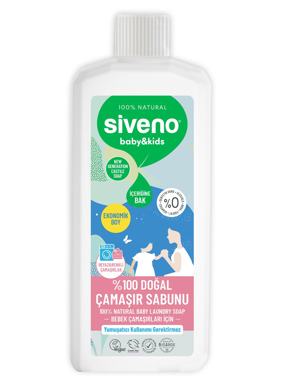 SİVENO %100 Doğal Baby Çamaşır Sabunu 1 LT