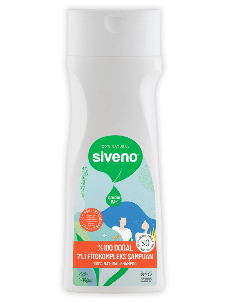 Siveno %100 Doğal Şampuan - 7’li Fitoterapi Kompleksi 300 ml