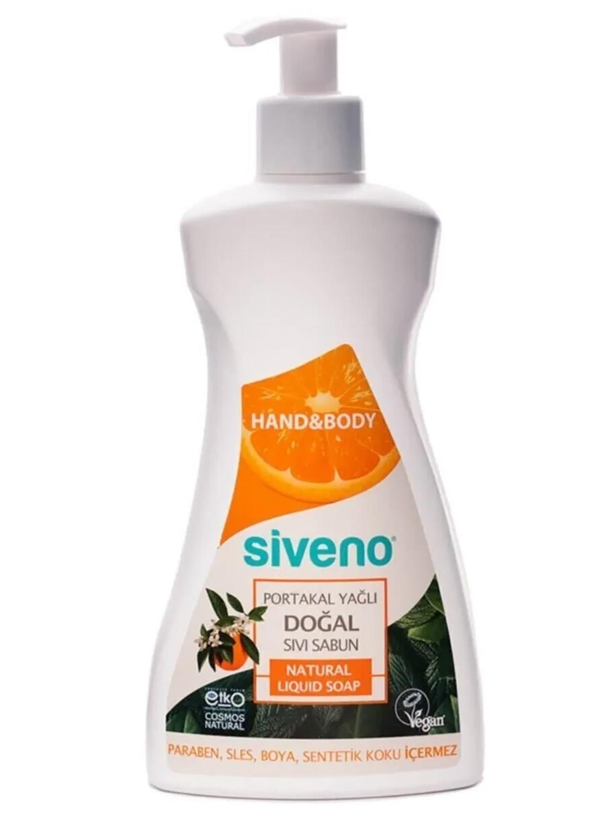 Siveno Portakal Yağlı Doğal Sıvı Sabun El ve Vücut İçin 300 ml