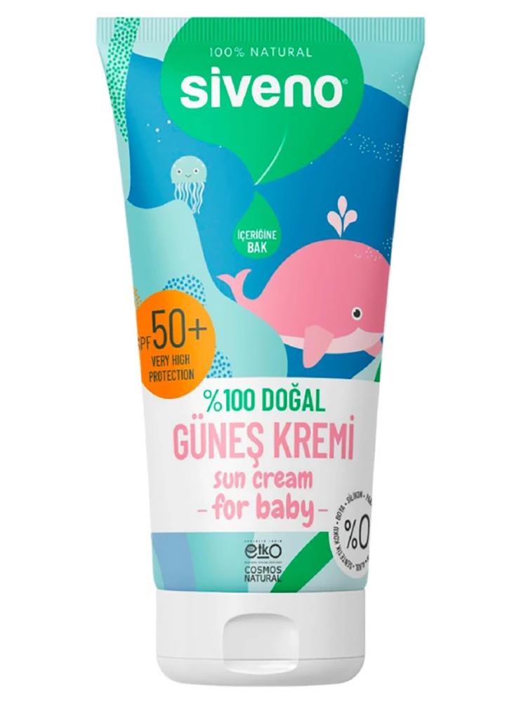 Siveno %100 Doğal Bebekler İçin Güneş Kremi 50 ml