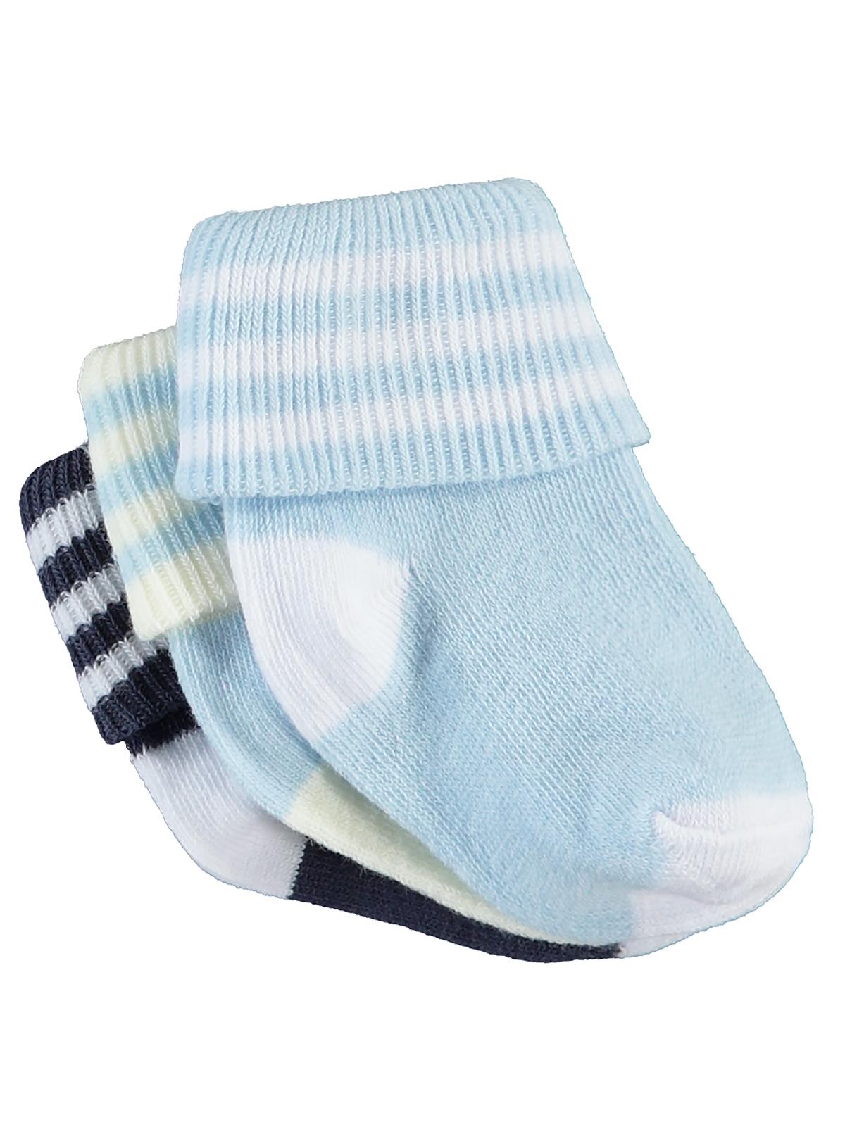 Civil Baby Erkek Bebek 3'lü Çorap Set 0-6 Ay