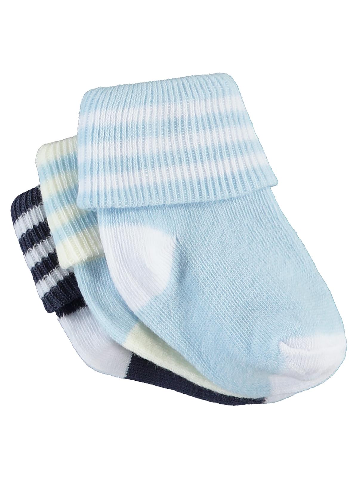 Civil Baby Erkek Bebek 3'lü Çorap Set 0-6 Ay