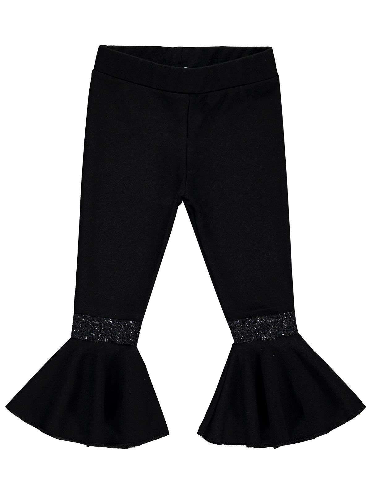 Civil Girls İspanyol Paça 2-5 Yaş Tayt - Siyah