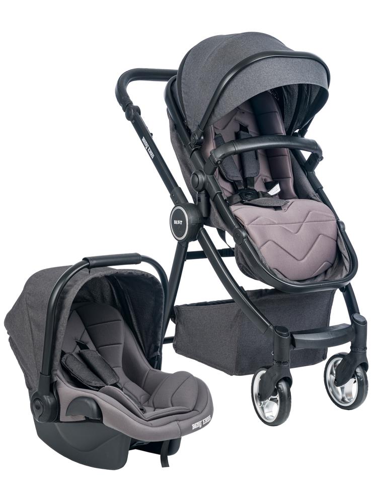 Baby Enzo Best Travel Sistem Bebek Arabası - Gri