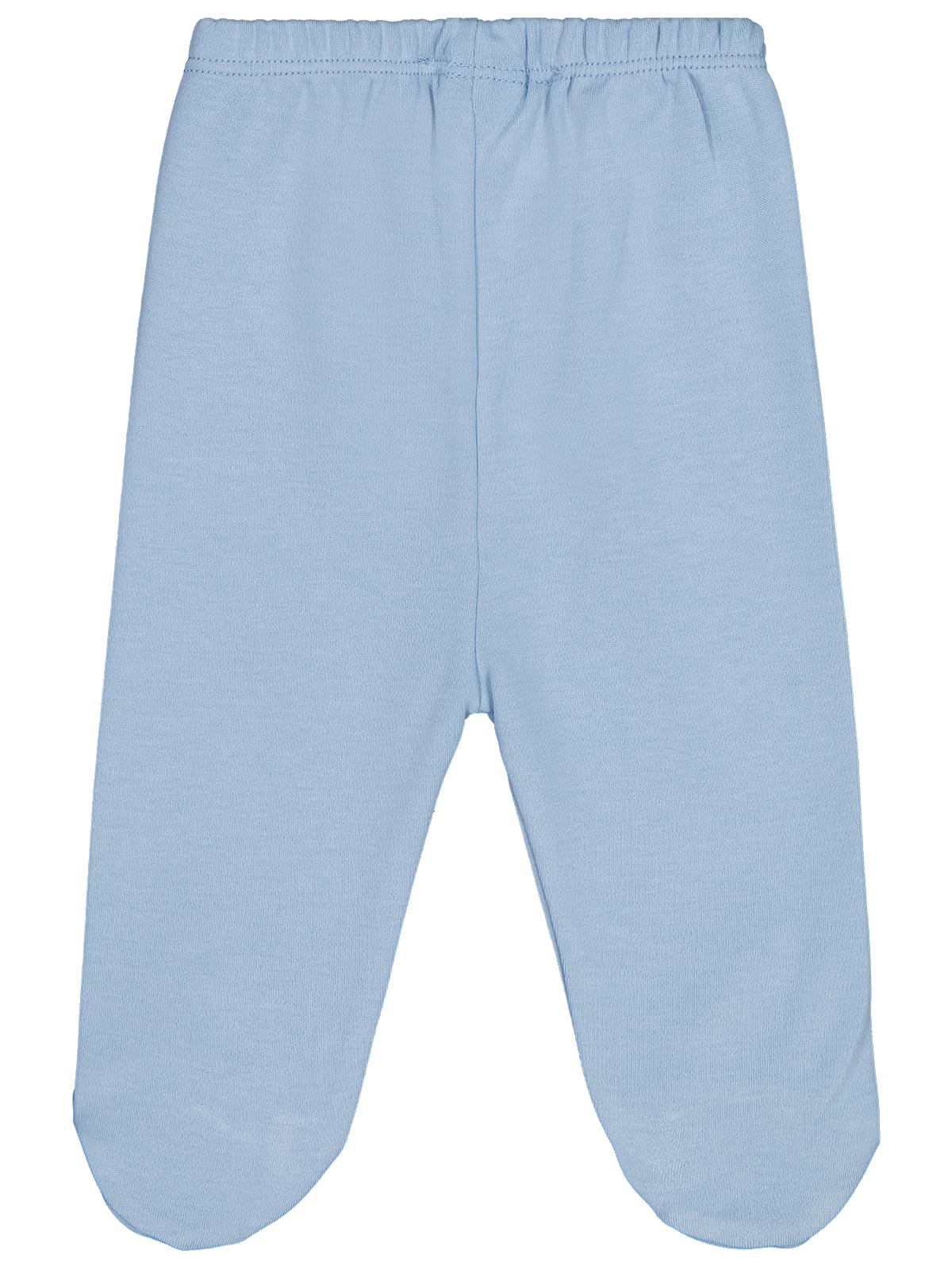 Civil Baby Kız Bebek Beli Lastikli 0-9 Ay Unisex Patikli Tek Alt - Mavi