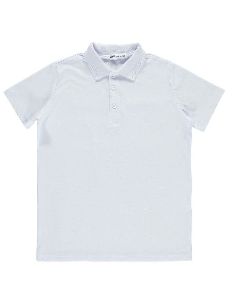 Civil Boys Basic Lakos 10-13 Yaş Tshirt - Beyaz