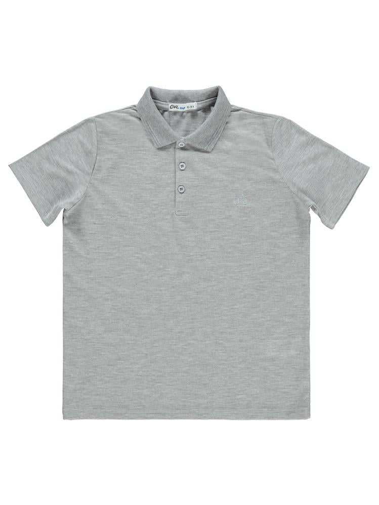 Civil Boys Basic Lakos 10-13 Yaş Tshirt - Gri