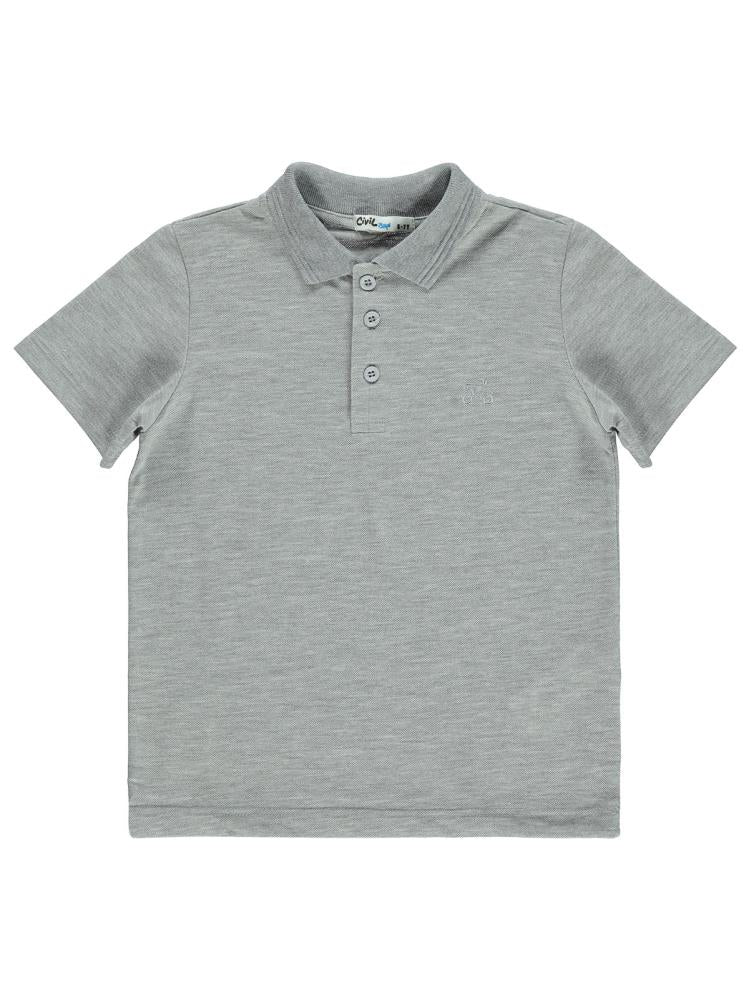 Civil Boys Basic Lakos 6-9 Yaş Tshirt - Gri