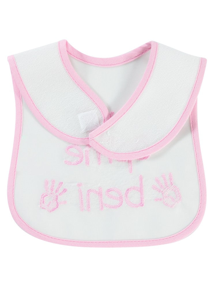 Civil Baby Öpme Beni Nakışlı Mama Önlüğü - Pembe