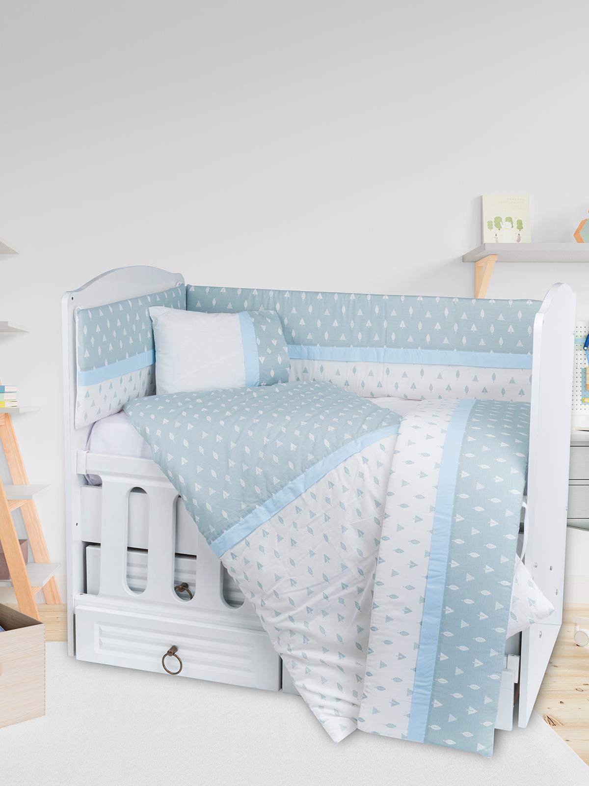 Kujju Doğa Uyku Seti 60x120 Cm - Mavi