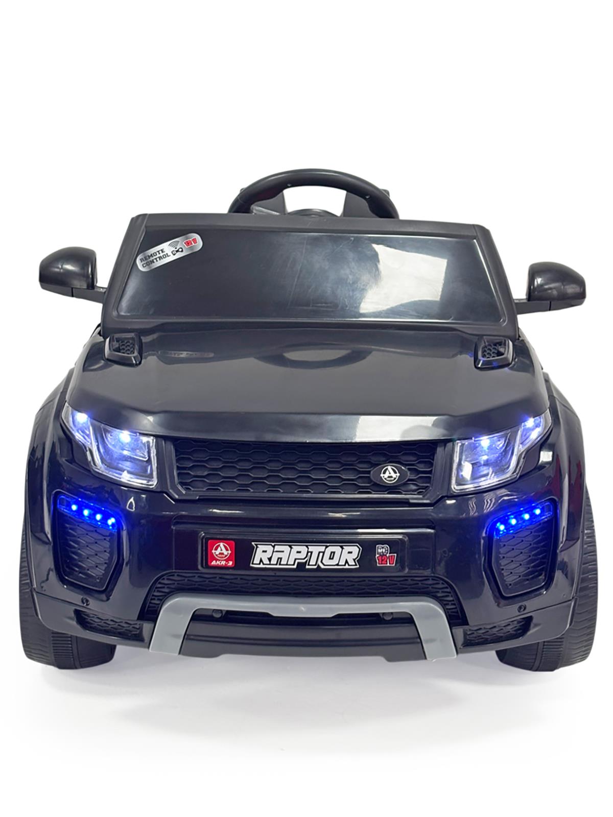 Akar Oyuncak Raptor Akülü Araba Uzaktan Kumandalı 4X2 - 12 Volt - Siyah