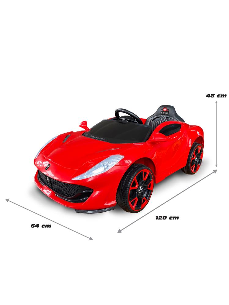 Akar Oyuncak favori 12V uzaktan kumandalı Akülü Araba - Kırmızı