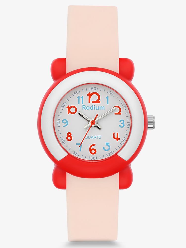 Rodium Analog Su Geçirmez Kol Saati - Pembe
