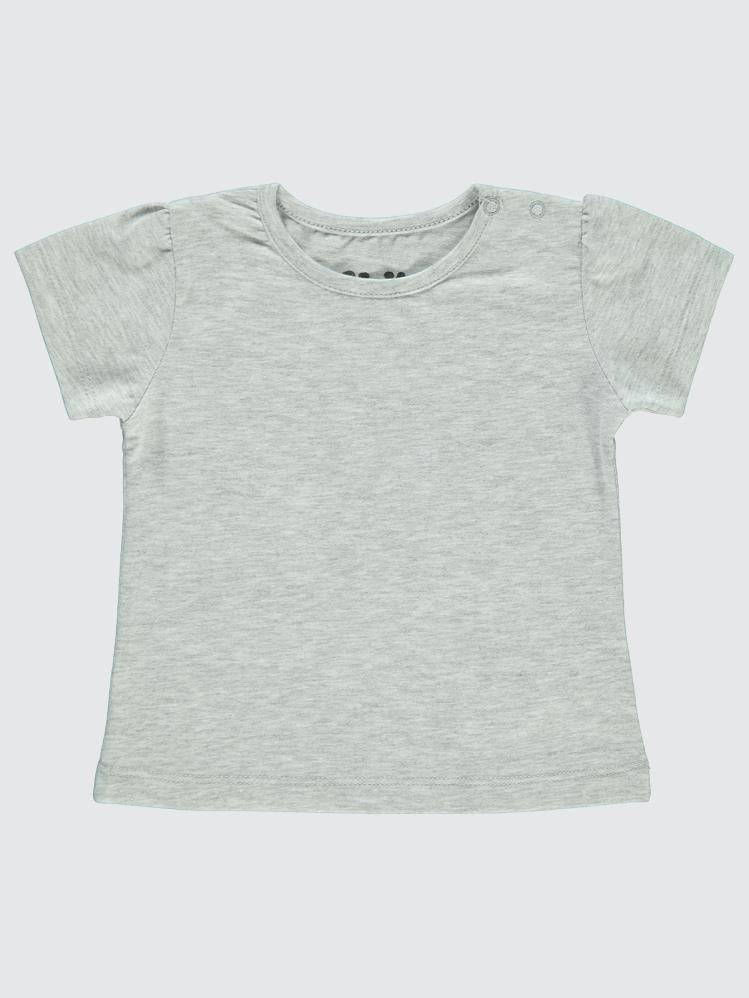 Civil Baby 6-18 Ay Kız Tshirt - Gri