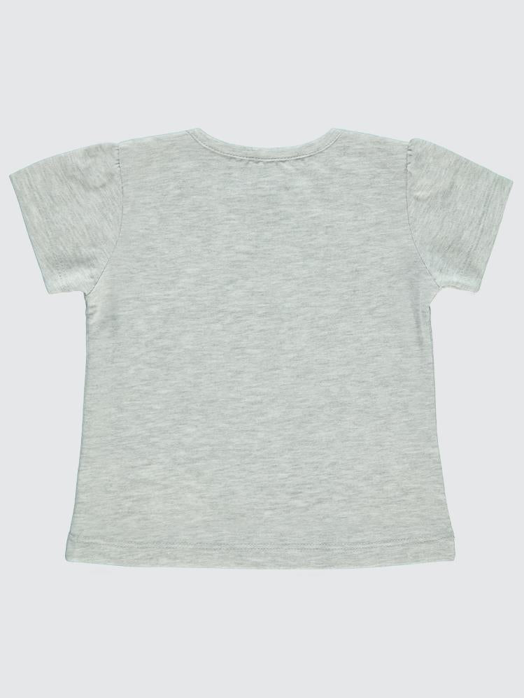 Civil Baby 6-18 Ay Kız Tshirt - Gri