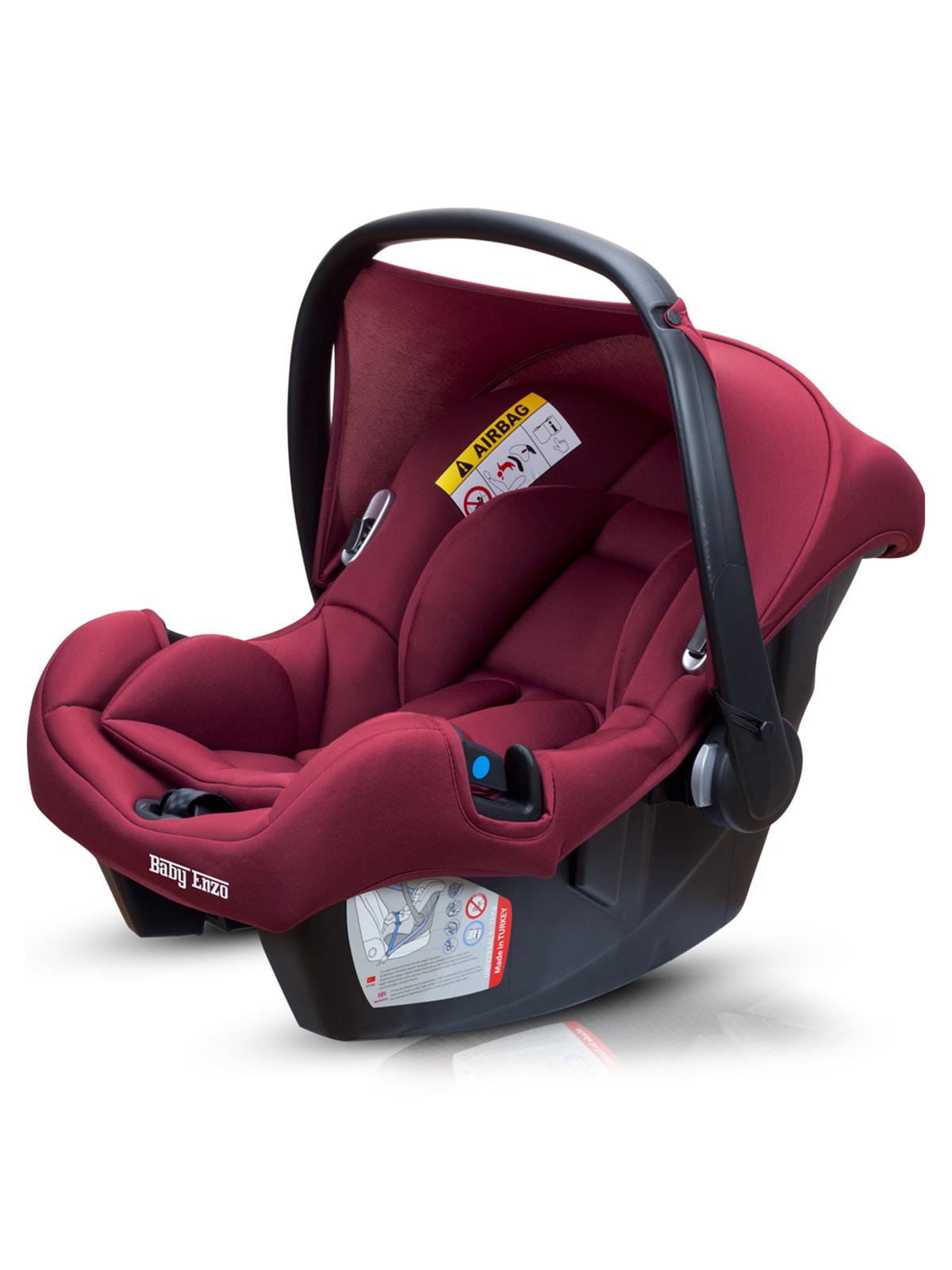 Baby Enzo Taşıma Ana Kucağı / Oto Koltuğu 0-13 kg - Bordo