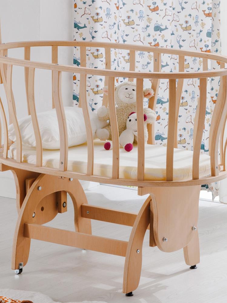 Babywho Prato Doğal Ahşap Sepet Beşik 50x90 cm