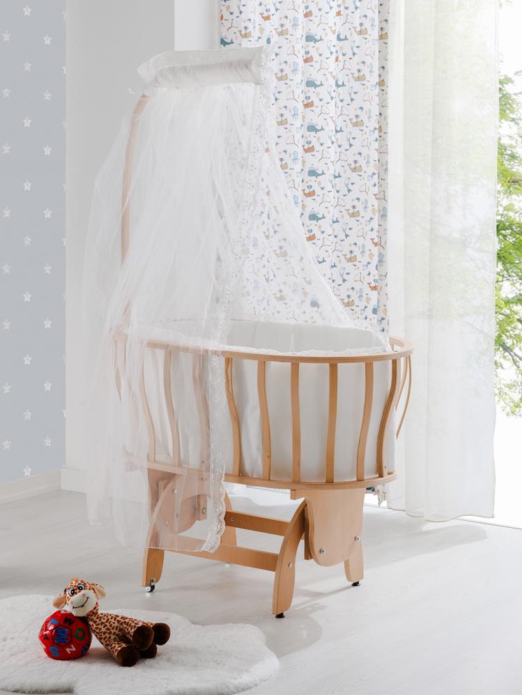 Babywho Prato Doğal Ahşap Sepet Beşik 50x90 cm