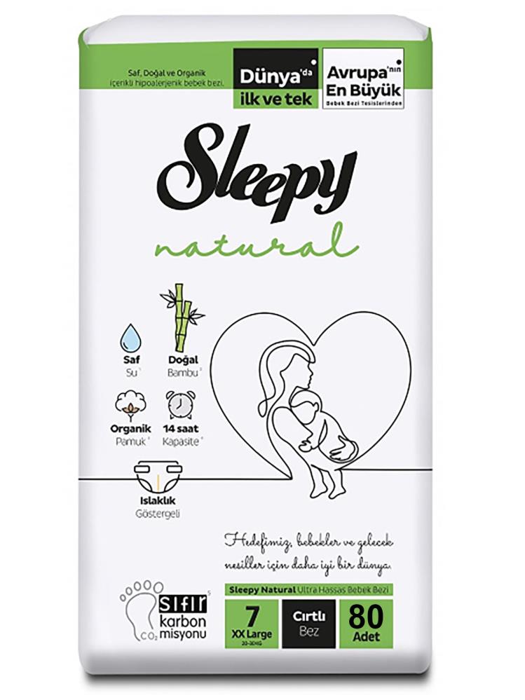 Sleepy Natural Bebek Bezi Mega Fırsat Paketi 7 XXL 20-30 Kg 76 Adet