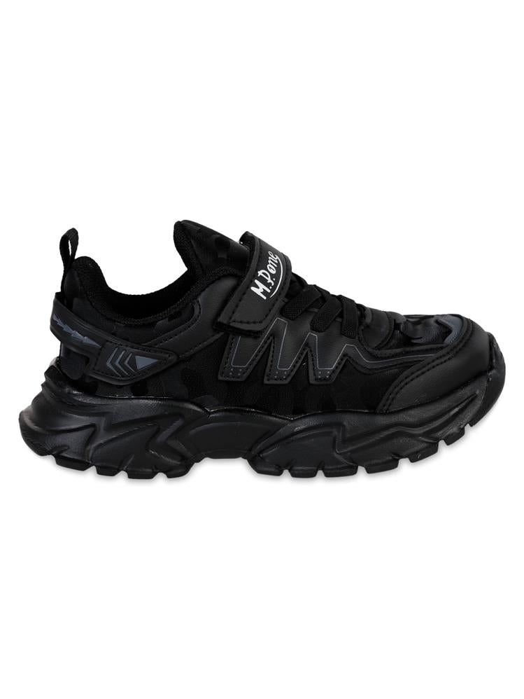 Mpone Ft Sports Casual Erkek Çocuk Spor Ayakkabı 31-35 Numara - Siyah