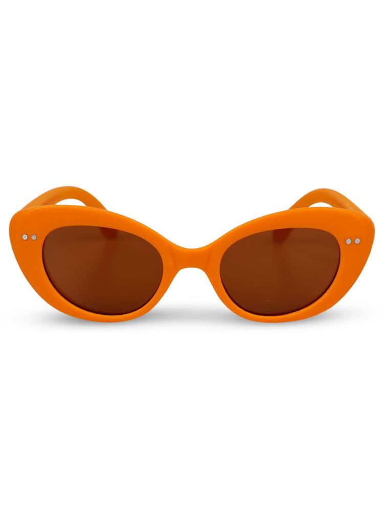 Renkli Çerçeve Çocuk Gözlük - Turuncu