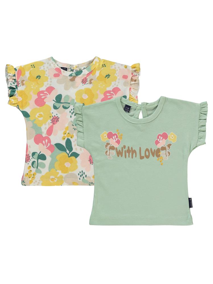 Miniworld Garden 2'in 1 Pack 3-12 Ay Tişört - Haki