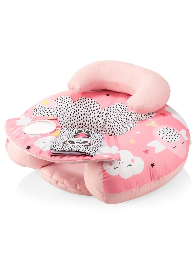 Wellgro Dreamy Cat Sırt Destekli Yer Minderi - Pembe