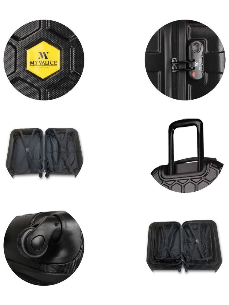 My Valice Honey Abs Küçük Kabin Boy Valiz - Siyah