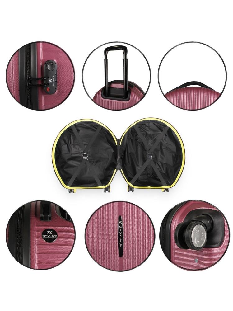 My Valice Bubble Abs Yuvarlak Valiz - Sarı