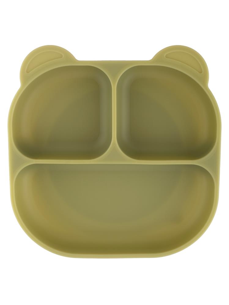 Pandish MamMa Vakum Tabanlı Silikon Mama Tabağı - Yeşil