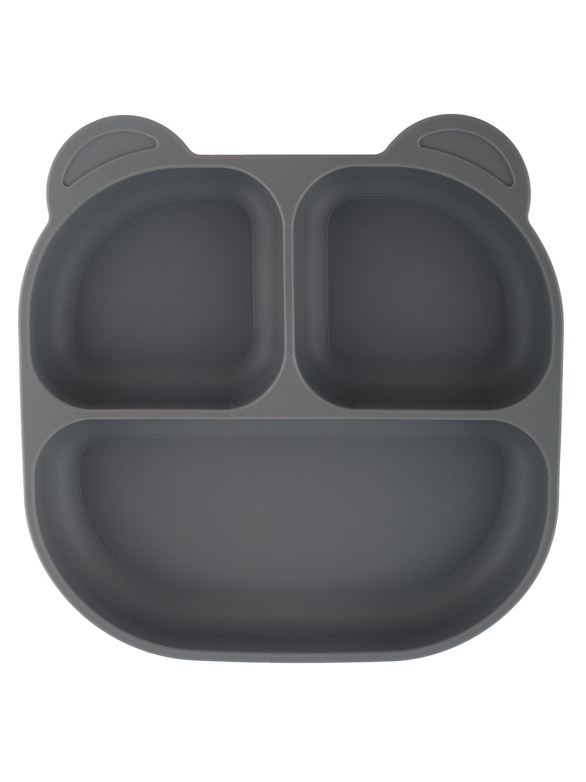 Pandish MamMa Vakum Tabanlı Silikon Mama Tabağı - Gri