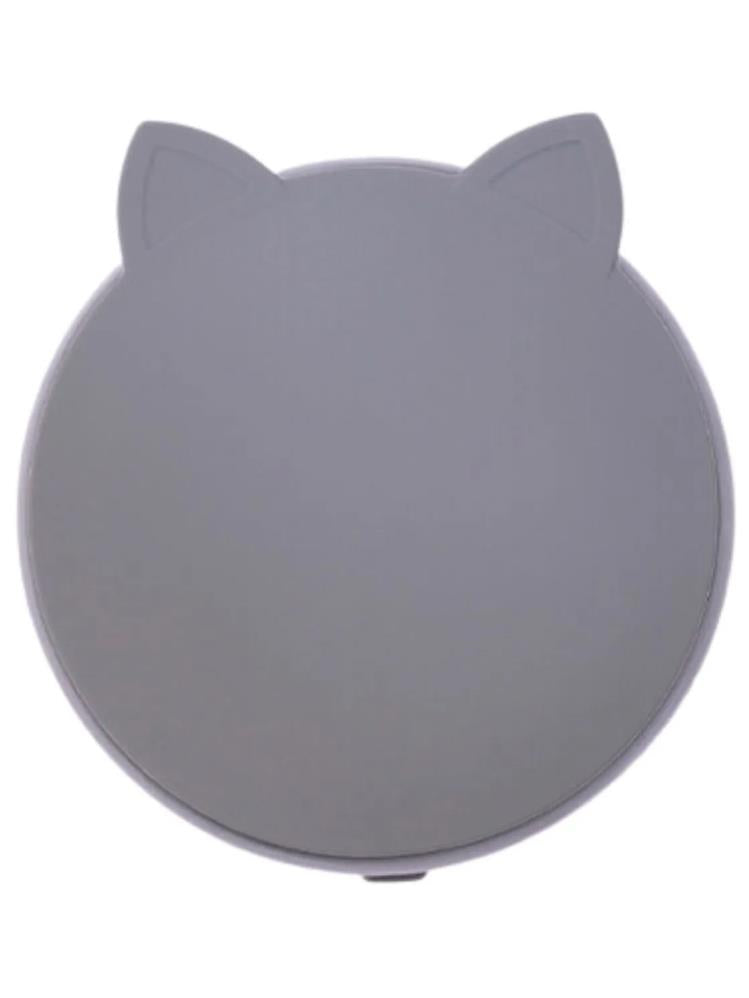 Pandish KitTen Vakum Tabanlı Kapaklı Silikon Kase - Gri