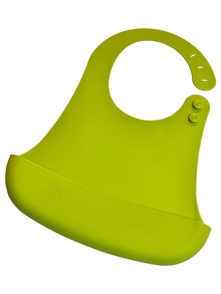 Pandish Silikon Mama Önlüğü - Yeşil