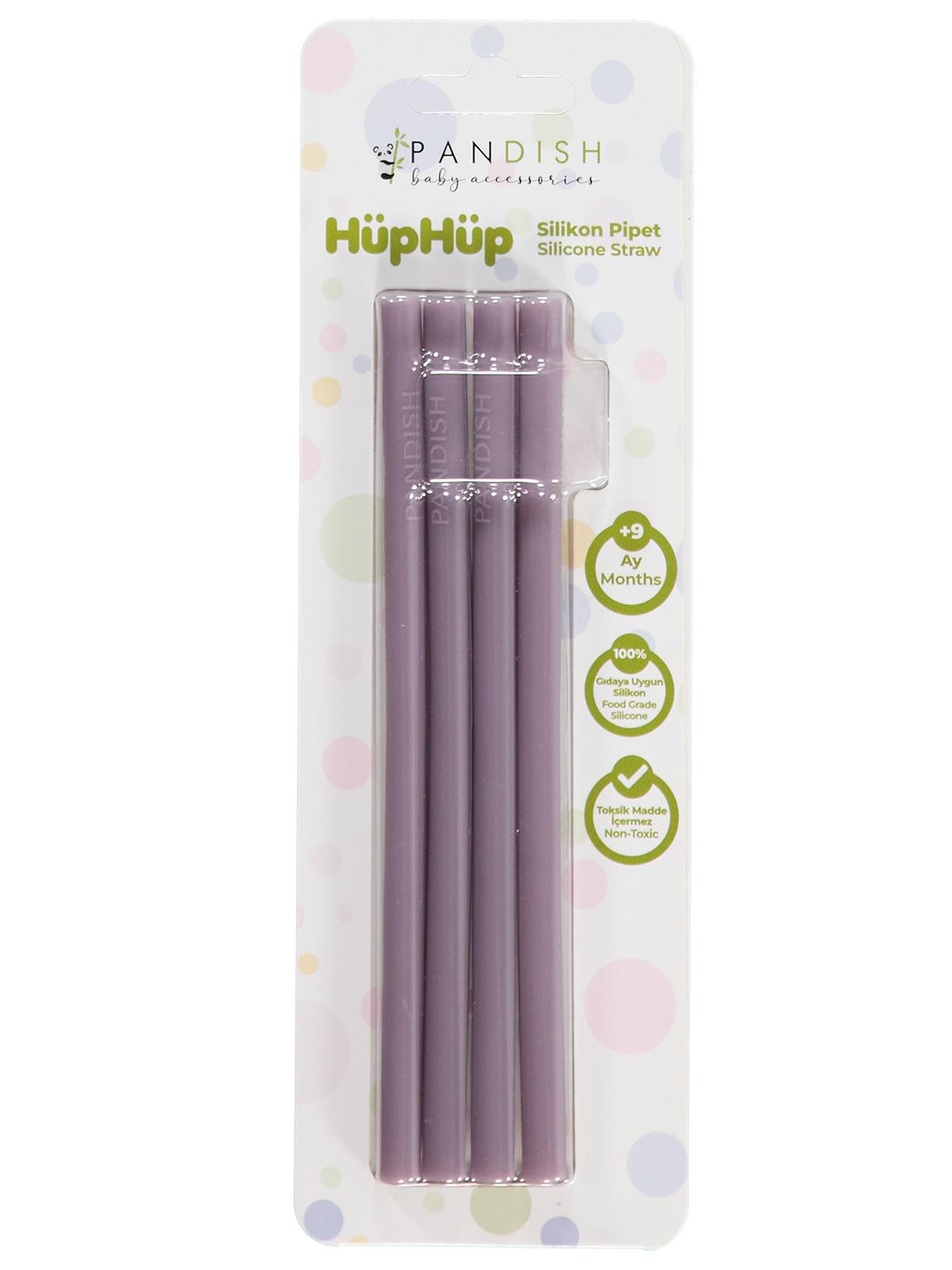 Pandish HüpHüp 4lü Silikon Pipet - Lila