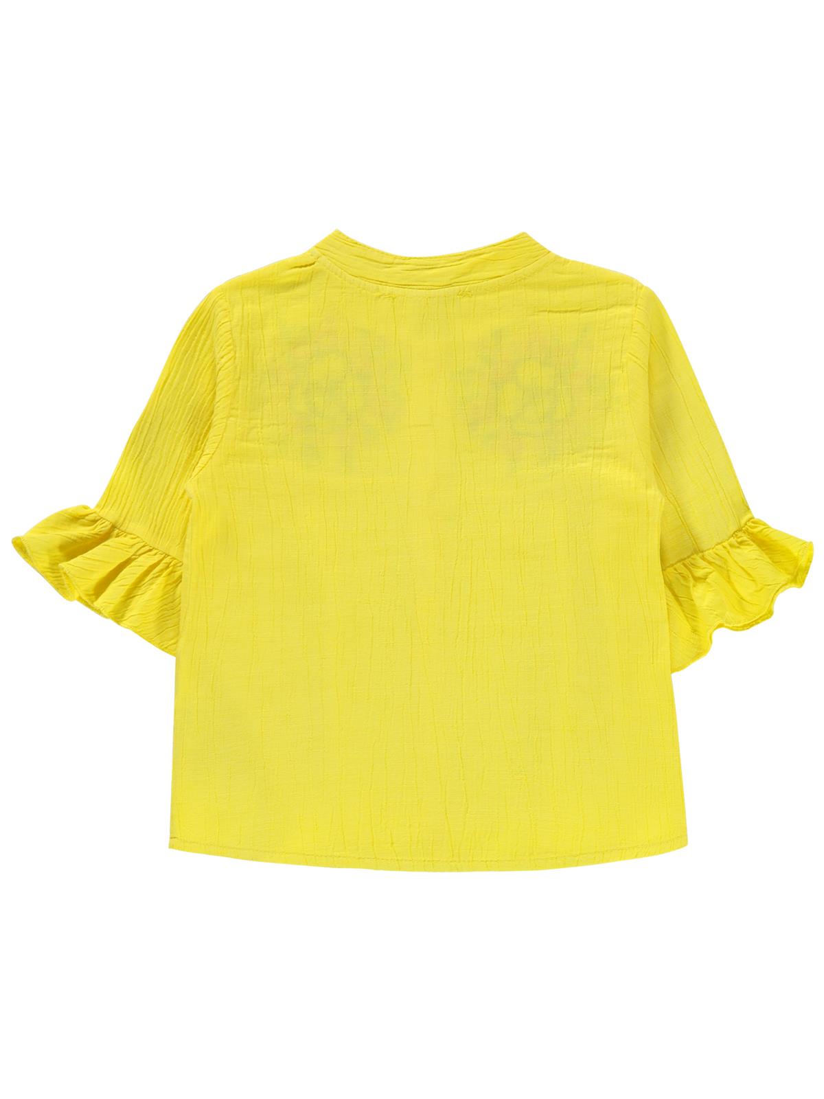 Civil Girls Valon Kol 2-5 Yaş Gömlek - Sarı
