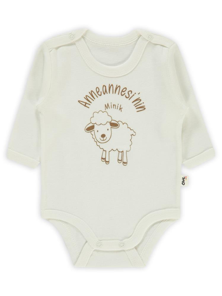 Civil Baby Anneannesi'Nin Minik Kuzusu 1-36 Ay Çıtçıtlı Badi - Ekru