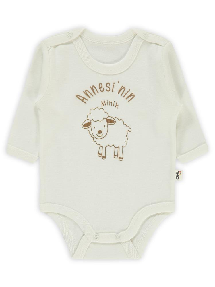 Civil Baby Annesi'Nin Minik Kuzusu 1-36 Ay Çıtçıtlı Badi - Ekru