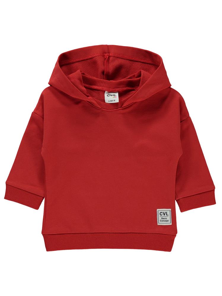 Civil Baby Civil Arma Etiketli 6-18 Ay Sweatshirt - Kırmızı