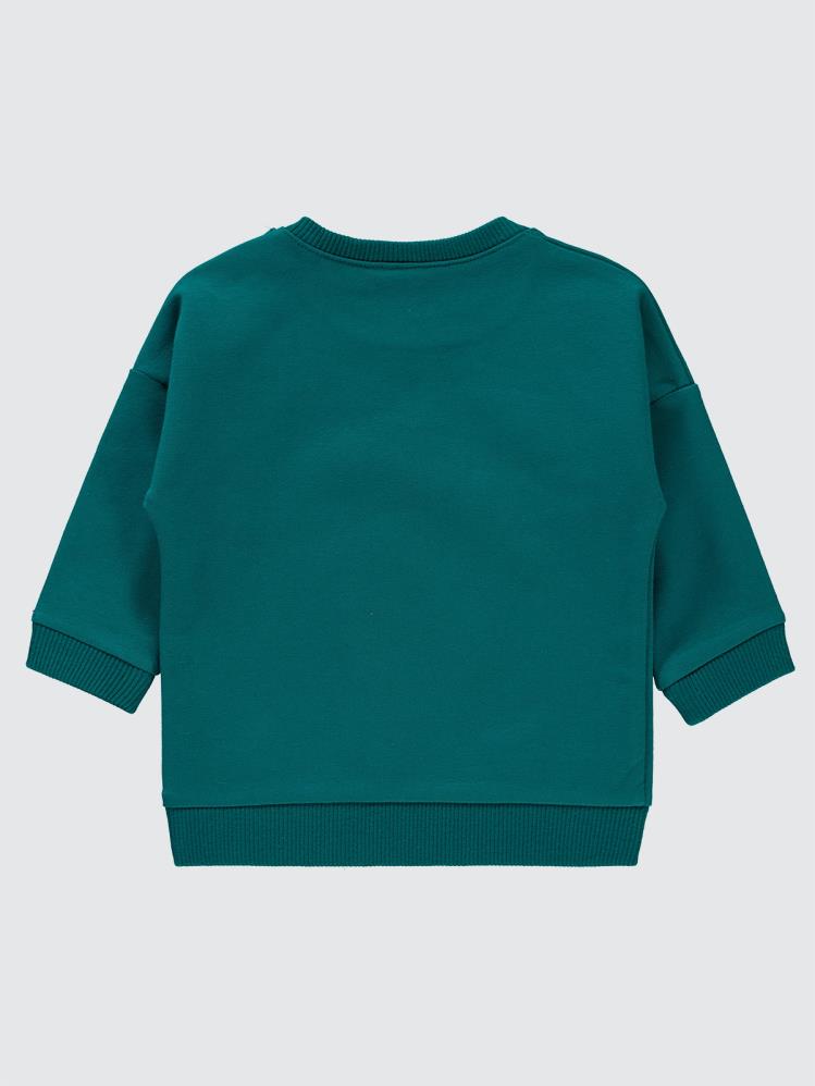 Civil Baby Basic Civil Arma Etiketli 6-18 Ay Sweatshirt - Yeşil