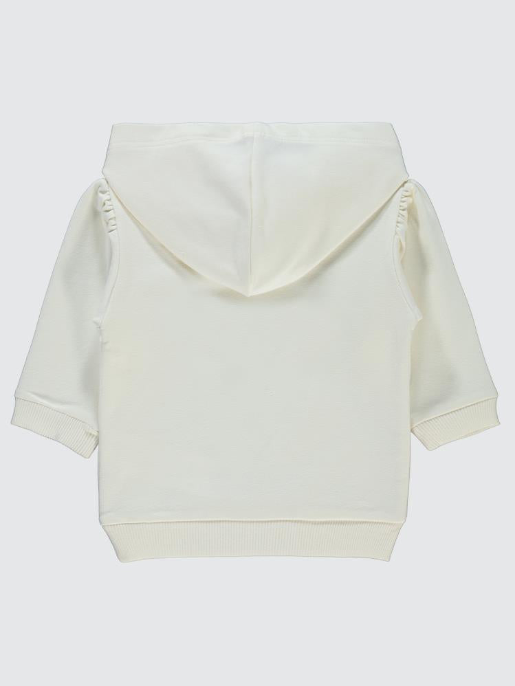 Civil Baby Basic Arma Etiketli 6-18 Ay Sweatshirt - Ekru